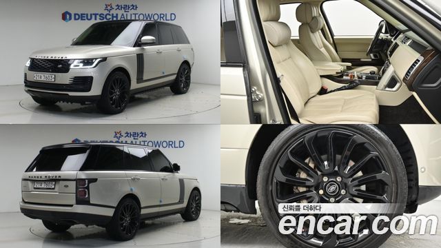 Land Rover Range Rover из Кореи Encar
